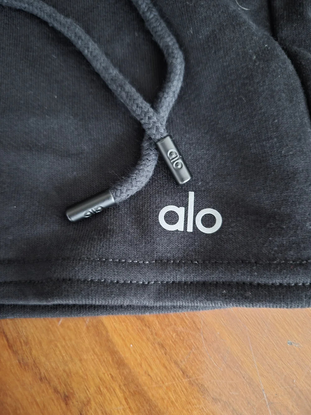 NWT Alo Yoga High-Waist Easy Sweat Short Black XS